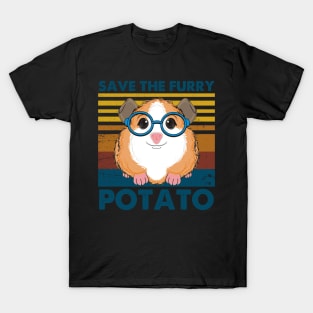 Vintage Save The Furry Potato Guinea Pigs T-Shirt